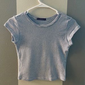 Brandy Melvile blue and white striped T-shirt!